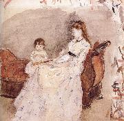 Berthe Morisot Ierma and her daughter oil on canvas